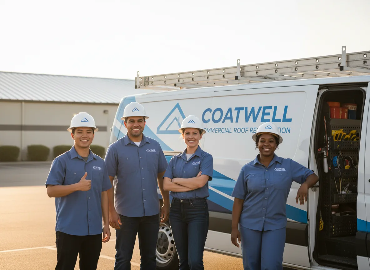 Commercial roof coating company in Sublette, IL